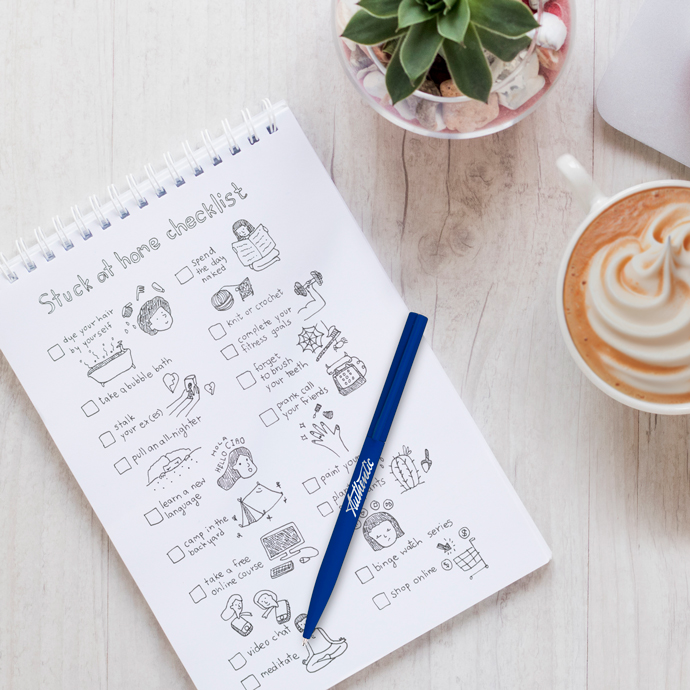 Kugelschreiber Metall mit Softtouch und Spiegelgravur