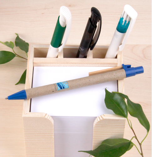 Mit Bio-Kugelschreibern Zukunft schreiben