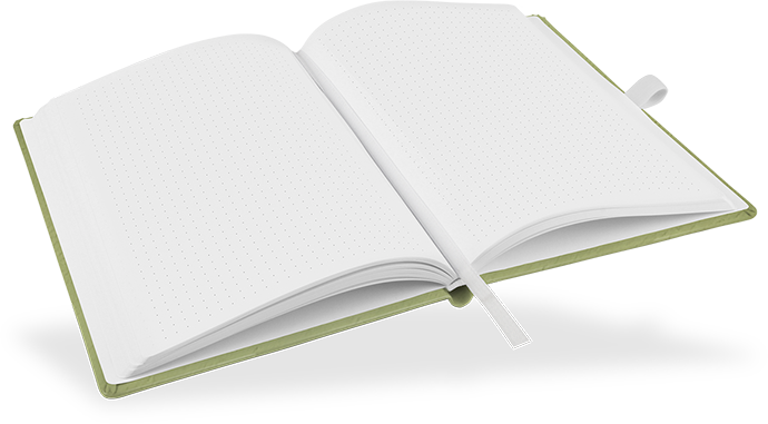 "Pistachio" - DIN A5 mit deinem Umschlagdesign