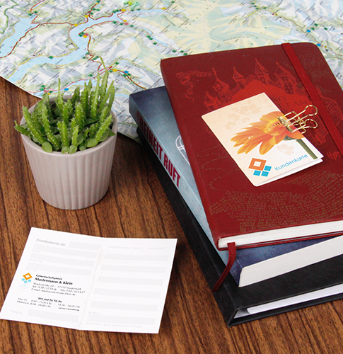 Buchhandel Kundenkarten individuell 