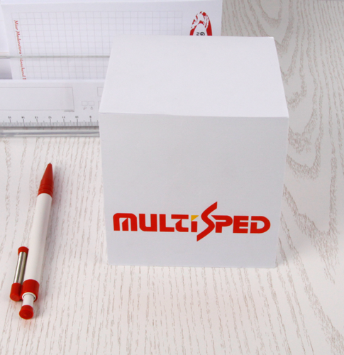 Was macht den Zettelklotz 10x10x10 cm zu einem idealen Werbeartikel?