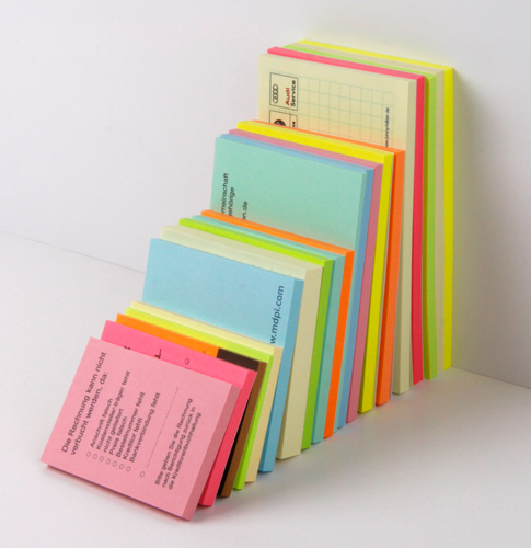 Individuell bedruckte Bizstix® Haftnotizen in Pastell – das perfekte Werbemittel für nachhaltige Marken