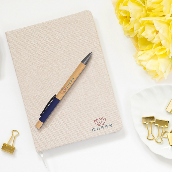 Kugelschreiber Bambus mit Lasergravur oder Digitaldruck