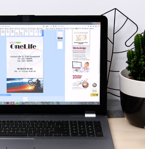 Visitenkarten im Online Designer selbst gestalten