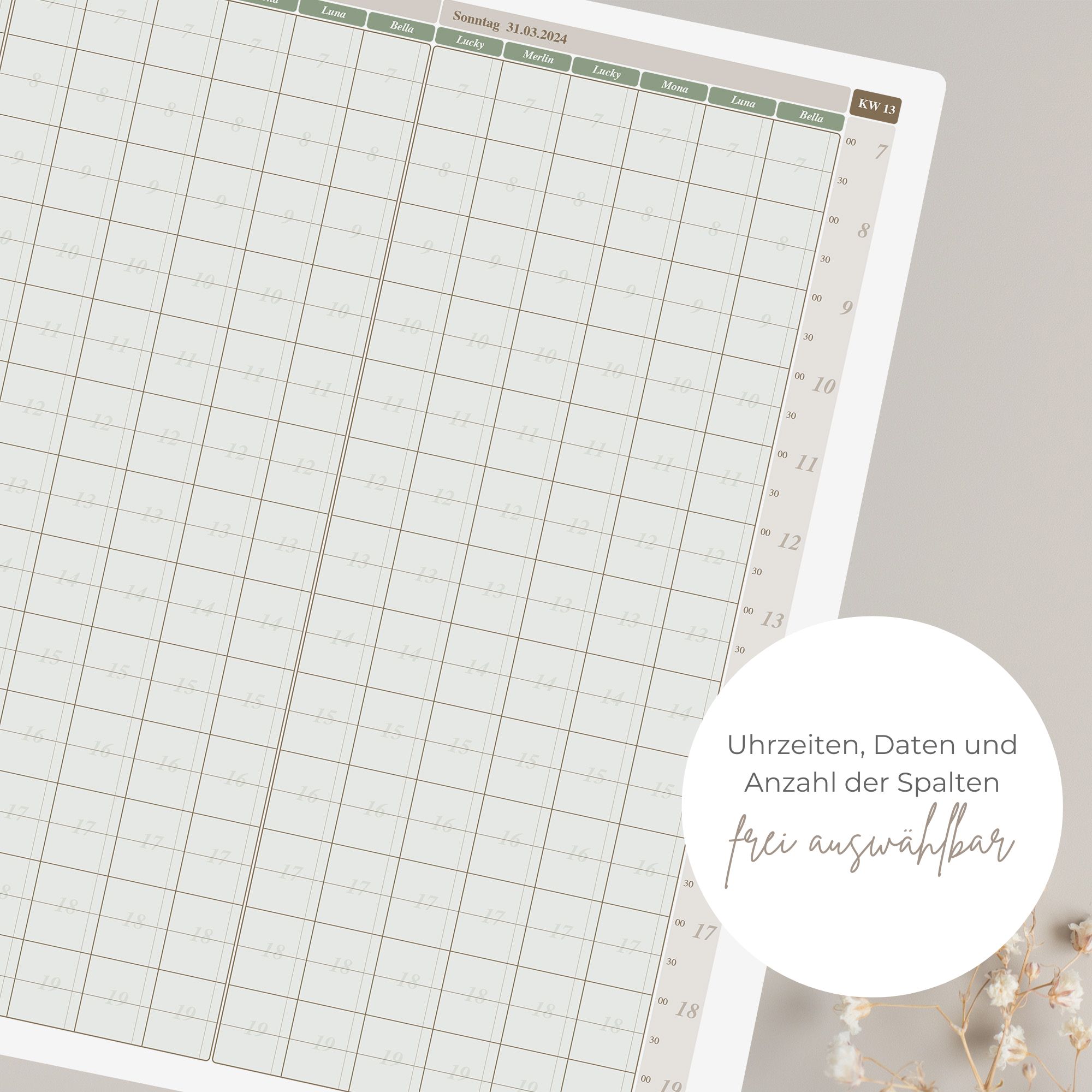 Individueller Terminplaner / Terminkalender in deinem Wunschformat