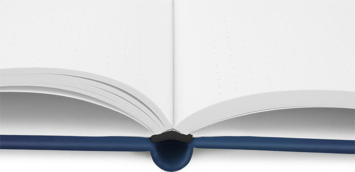 "Cosmic Cobalt" - DIN A5 mit deinem Umschlagdesign