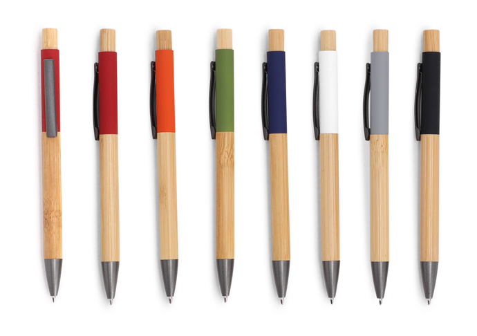 Kugelschreiber Bambus mit Lasergravur oder Digitaldruck