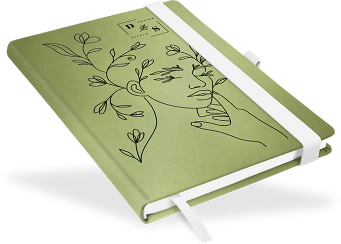 "Pistachio" - DIN A5 mit deinem Umschlagdesign