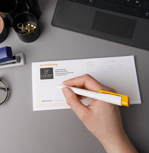 Warum ist DIN lang (210 x 105 mm) das perfekte Format für Notizblätter?