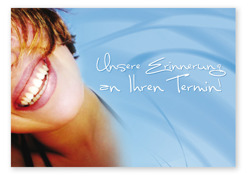 Terminerinnerungskarte "healthy smiles"
