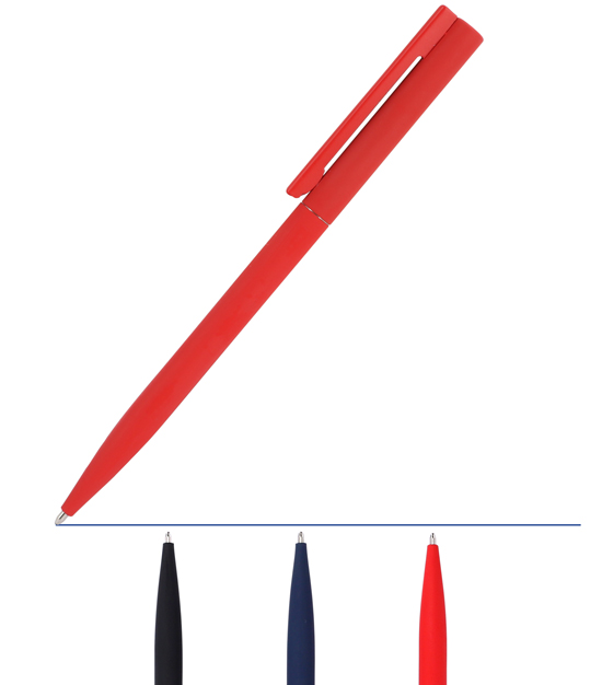 Kugelschreiber Metall mit Softtouch und Spiegelgravur