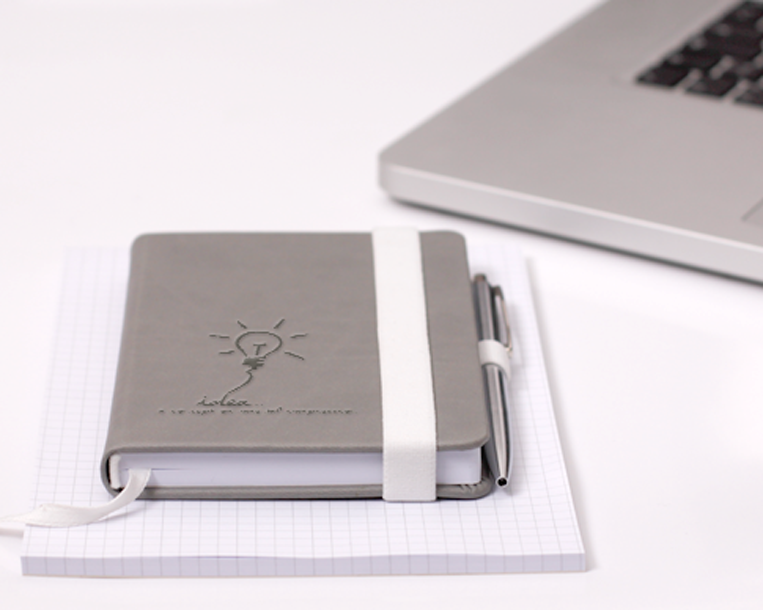 Gestaltungstipps für deine Notizbücher mit Logo