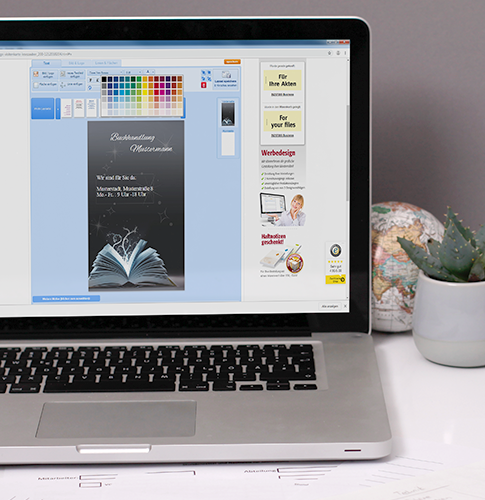 Buchhandel Visitenkarten gestalten