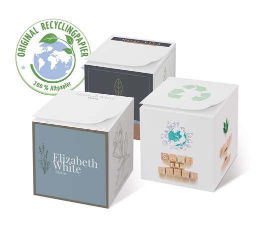 Notizzettelklötze Recycling