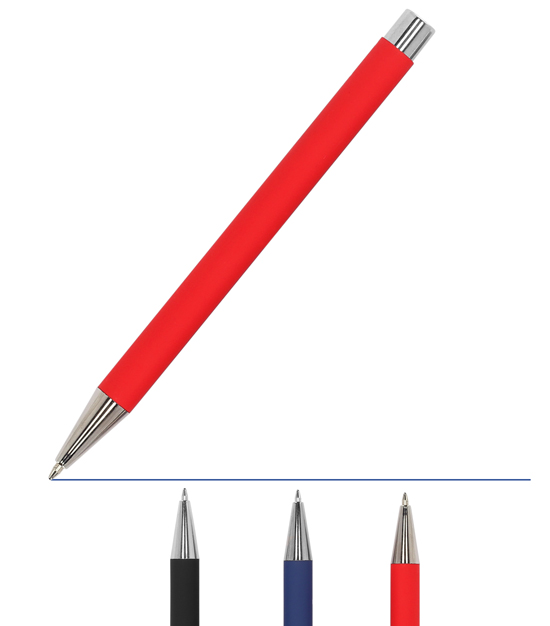 Kugelschreiber Softtouch Aluminium ohne Clip