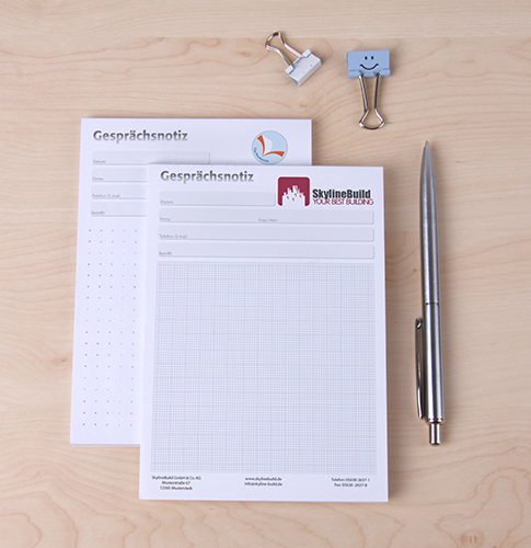 Was ist ein Gesprächsnotizblock A5?