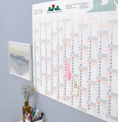 Wandkalender mit Logo - welche Rolle spielt das?