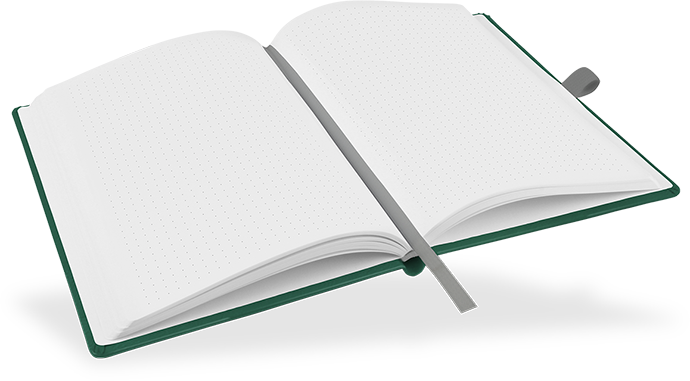 "Hunter Green" - DIN A5 mit deinem Umschlagdesign