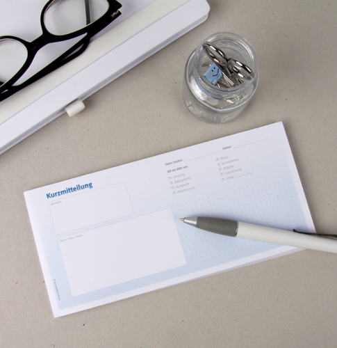 Wofür lassen sich Kurzmitteilungsblöcke im Geschäftsalltag einsetzen?