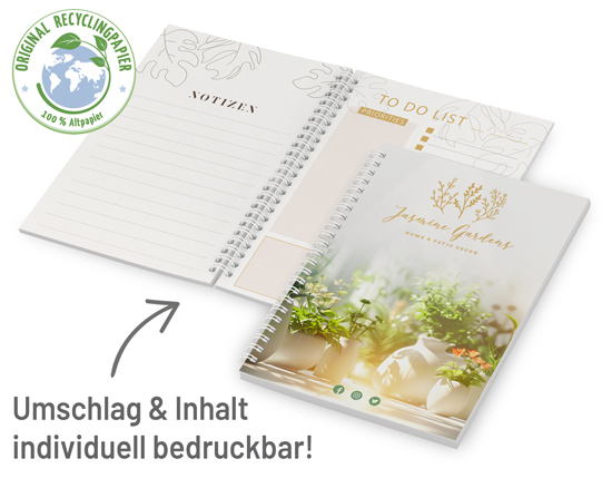 Spiralblock A5 Recycling individuell