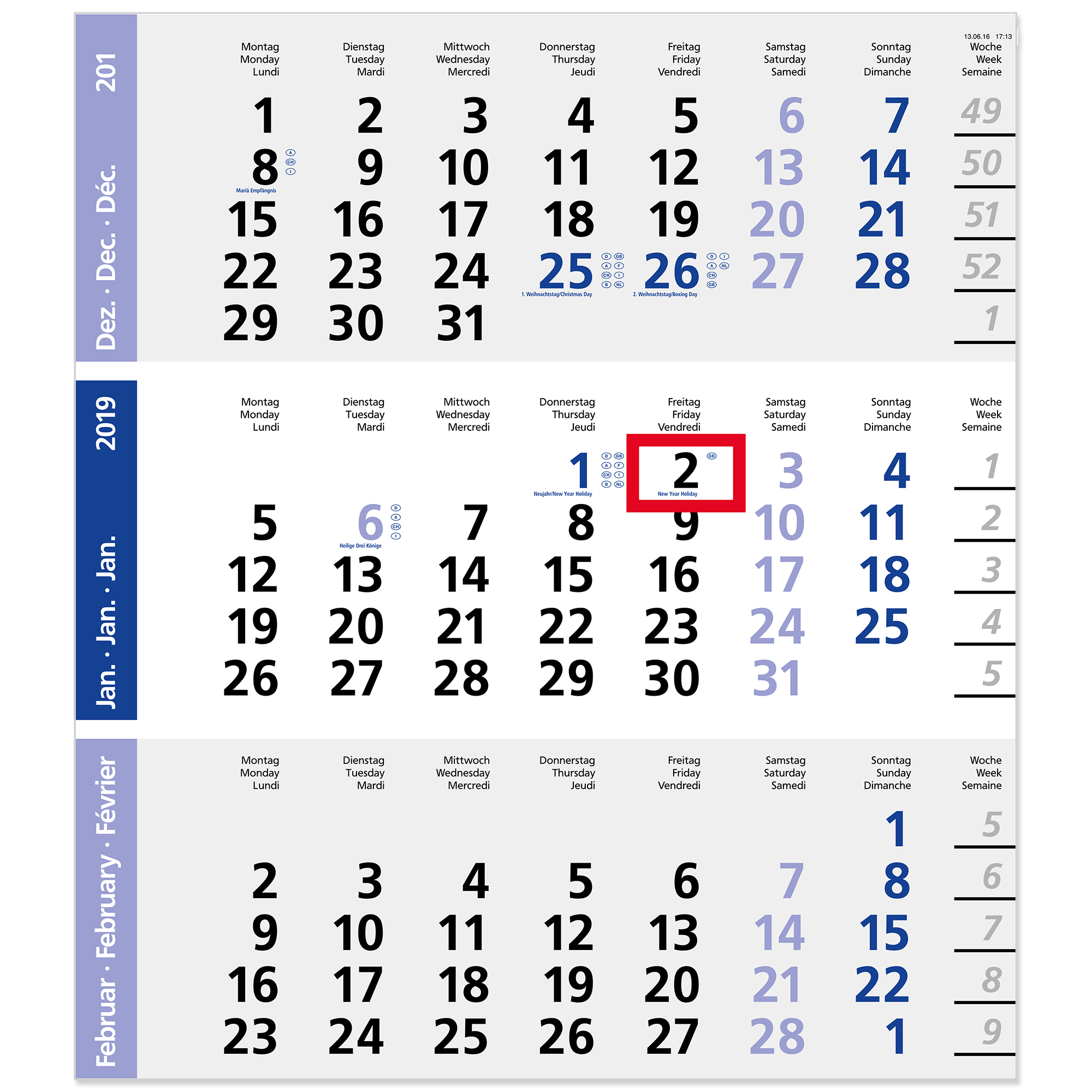 EasyOne 3 PostB4 blue