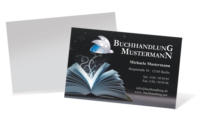 Visitenkarte "Lesezauber" Landscape