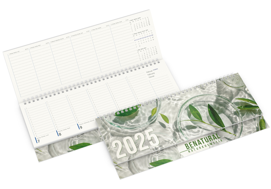 Tischquerkalender Business-Standard Softcover Recycling