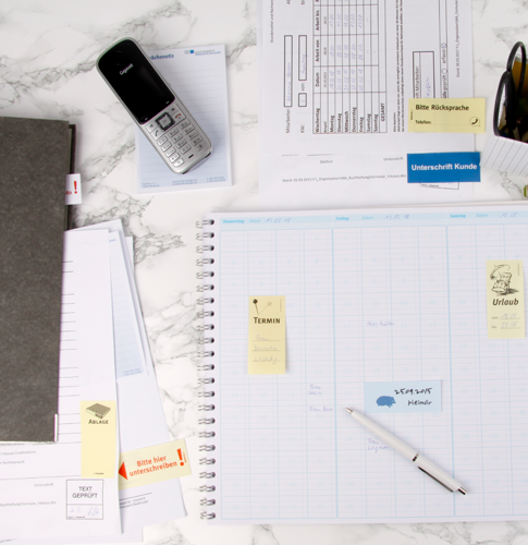 Wie lassen sich Haftnotizen individuell bedrucken?