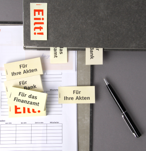 Verleihe kleinen Haftnotizen große Wirkung