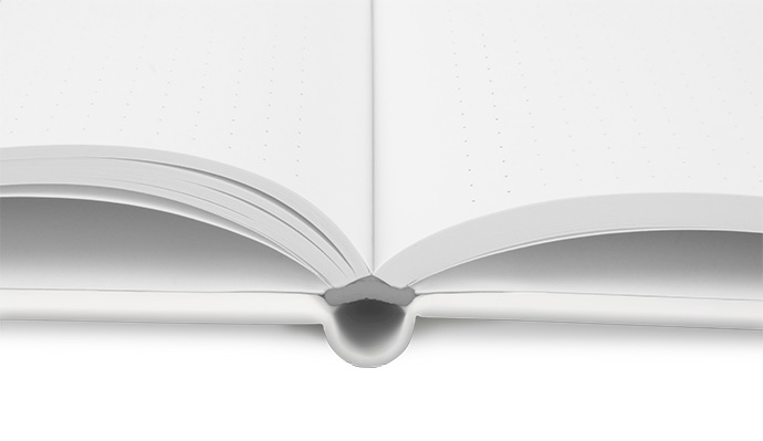 "Nappa weiss" - DIN A5 mit deinem Umschlagdesign