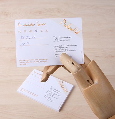 Welche Angaben dürfen auf meinem Terminzettel nicht fehlen?