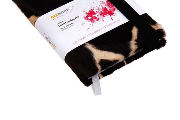Notizbuch A6 mit Giraffenmuster