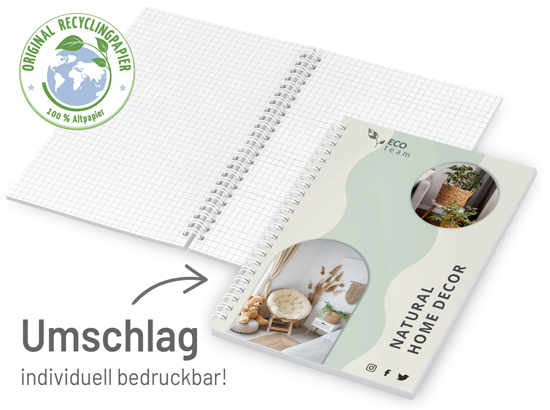 Spiralblock A5 Recycling - Inhalt Standard