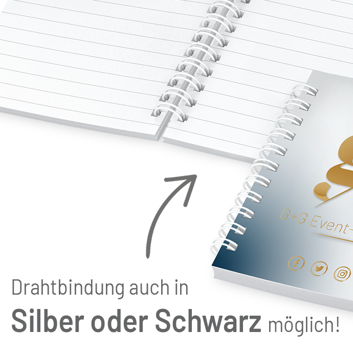 Spiralblock Quadrat klein - Inhalt Standard