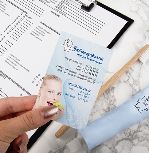 Visitenkarten für deine Zahnarztpraxis