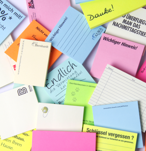 Warum sind Haftnotizen als Werbemittel so effektiv?