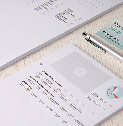 Messeberichtblock individuell mit Logo – Warum dein Gesprächsnotizblock mehr kann als nur Notizen