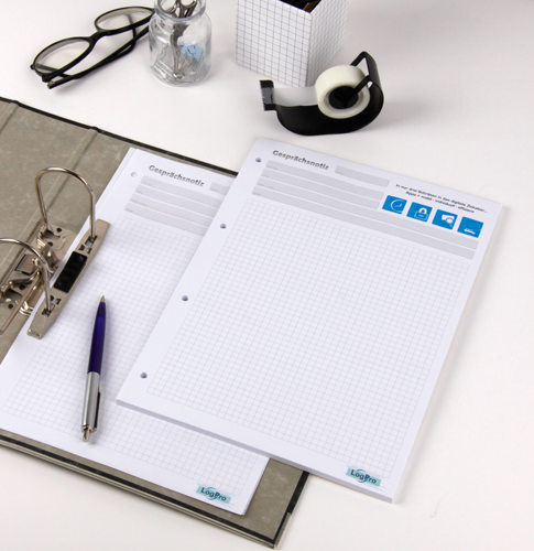 Was ist ein Gesprächsnotizblock A5?