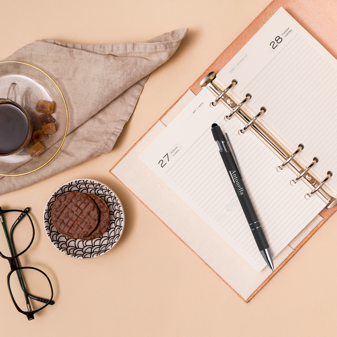 Kugelschreiber Metall mit Softtouch und Stylus