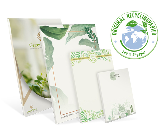 Notizblock Recycling