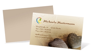 Visitenkarte "Steinherzen" Landscape