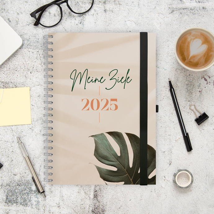 Notizbuch DIN A4 Wire-O personalisiert